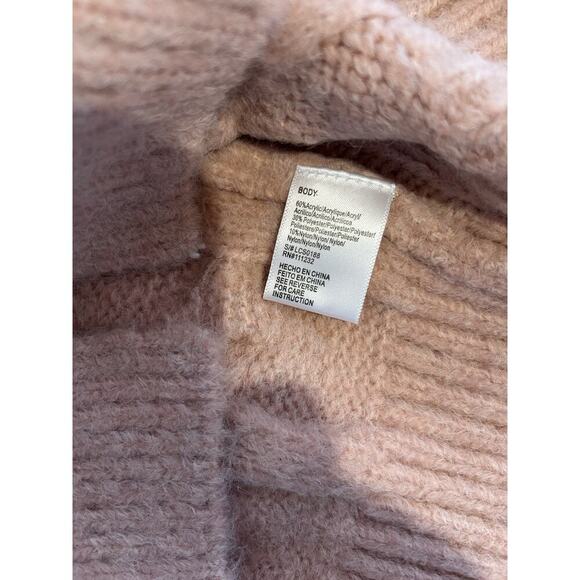 Lucca Women’s Button Up Sweater Peach/pink Size L - New With Tags. NWT - Picture 8 of 11